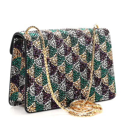 Bulgari Calla Crystal Serpenti Forever Mini Crossbody Bag Multicolor 4 of 11