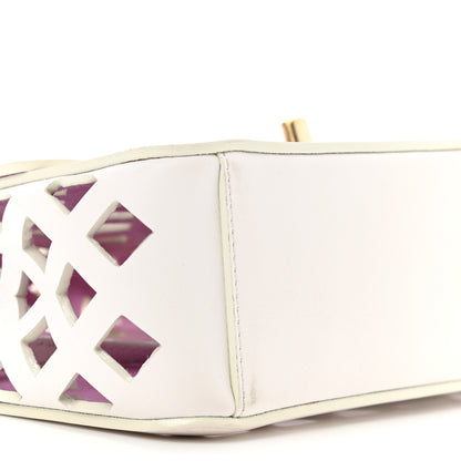Chanel Lambskin Small Sea Through Flap White Multicolor 11 of 14