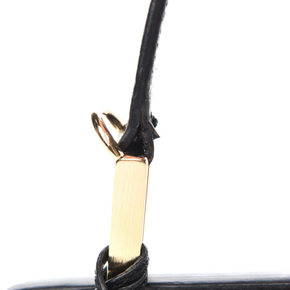 Balenciaga Calfskin Ostrich Trimmed Le Dix Cartable S Bag Black 14 of 16