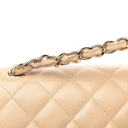 Chanel Caviar Quilted Jumbo Double Flap Beige Clair 11 of 12