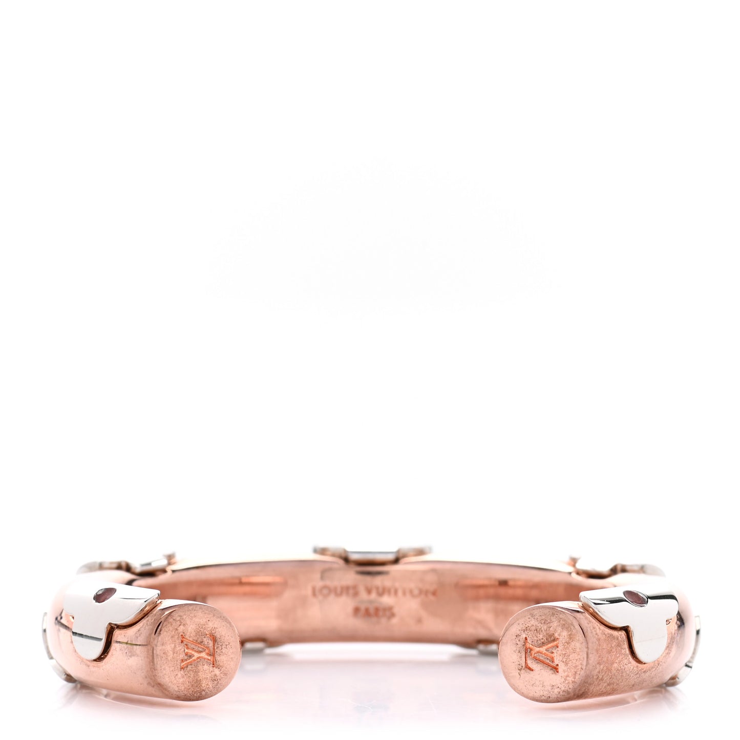 Metal Daily Monogram Bracelet S Rose Gold