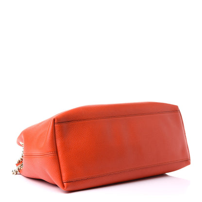 Gucci Pebbled Calfskin Medium Soho Chain Shoulder Bag Sun Orange 4 of 12