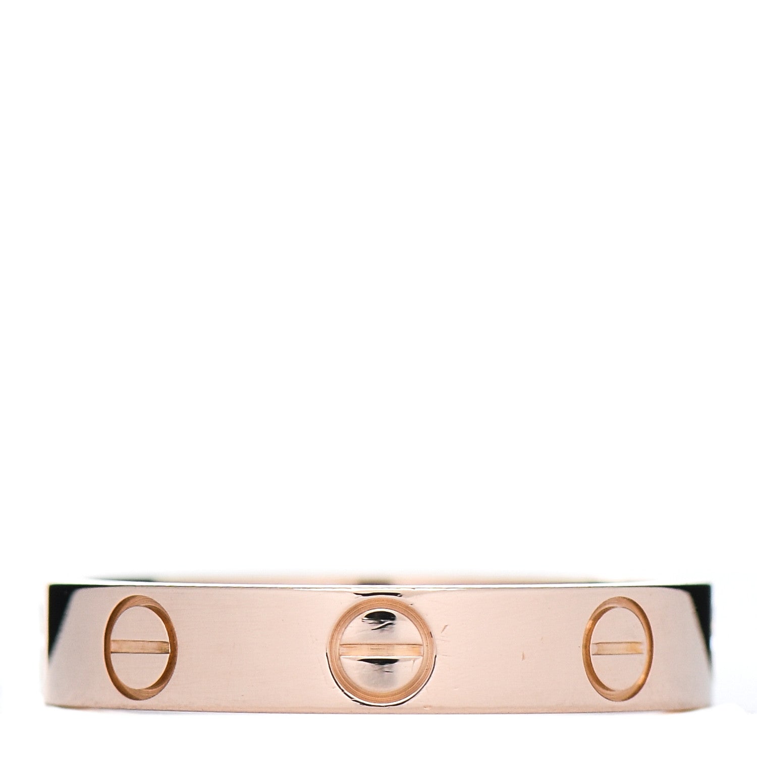 Cartier 18K Pink Gold 3.5mm LOVE Wedding Band Ring 51 5.75 3 of 4