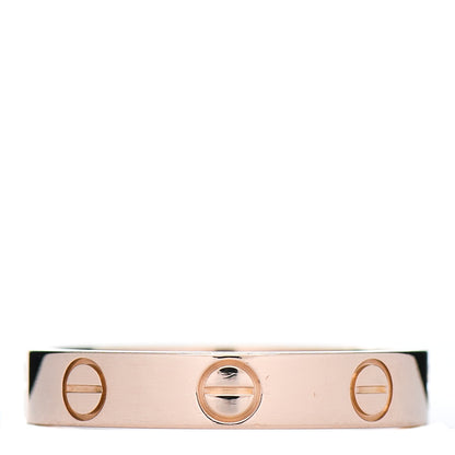 Cartier 18K Pink Gold 3.5mm LOVE Wedding Band Ring 51 5.75 3 of 4