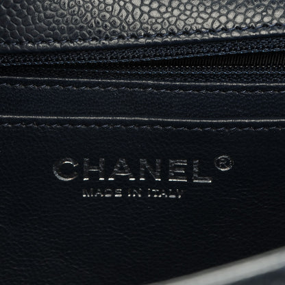 Chanel Caviar Jumbo Single Flap Navy Blue 6 of 7