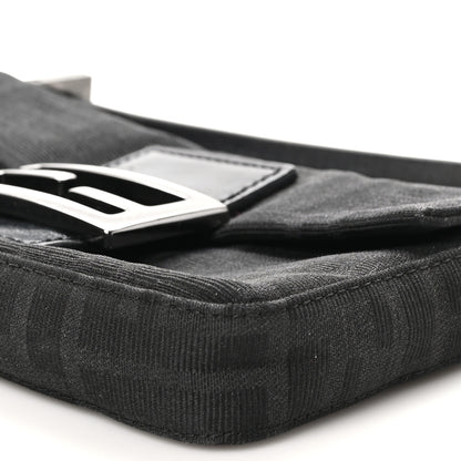 Fendi Zucca Mini Baguette Black 9 of 10