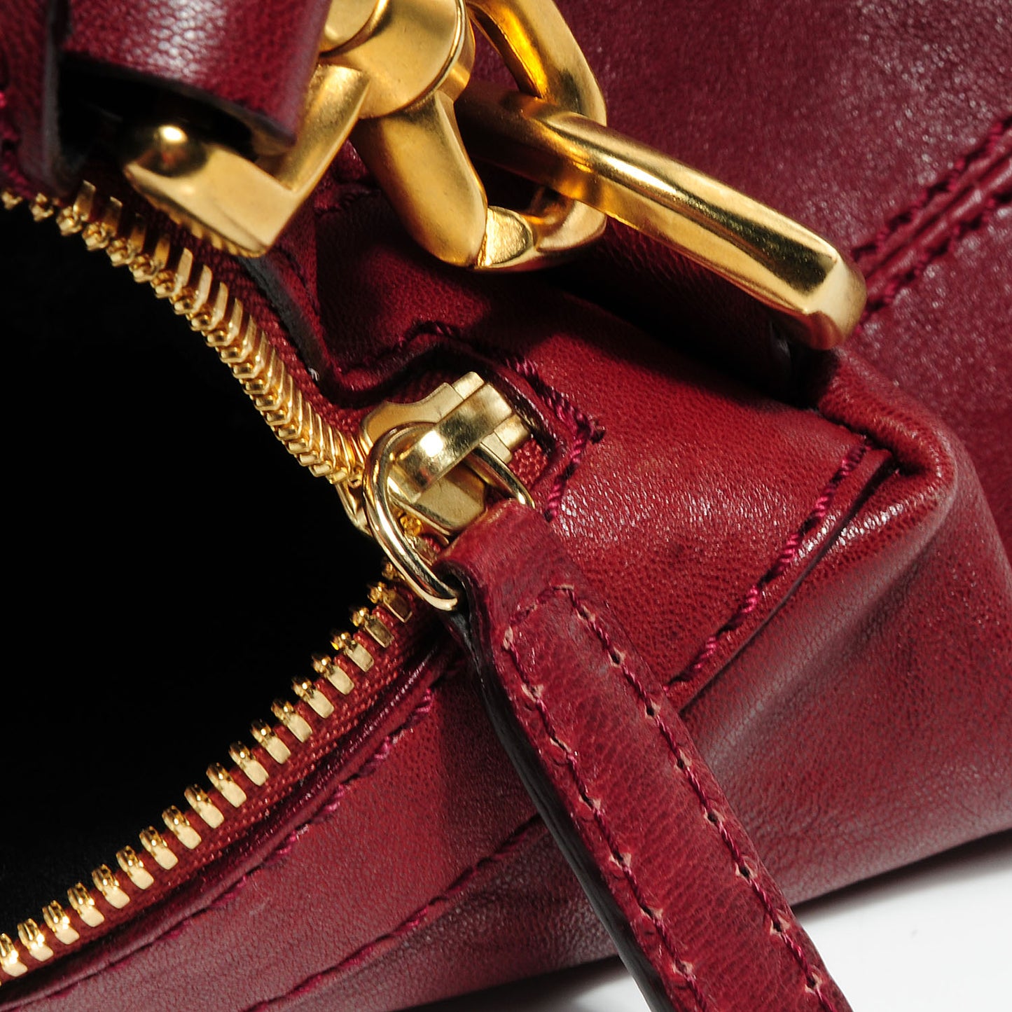 Leather Large Nightingale Red