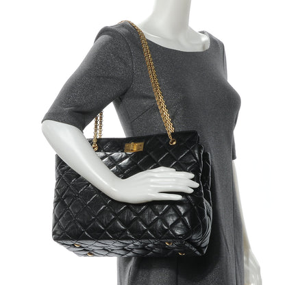 Chanel Aged Calfskin Reissue 2.55 Tote Black 2 of 7