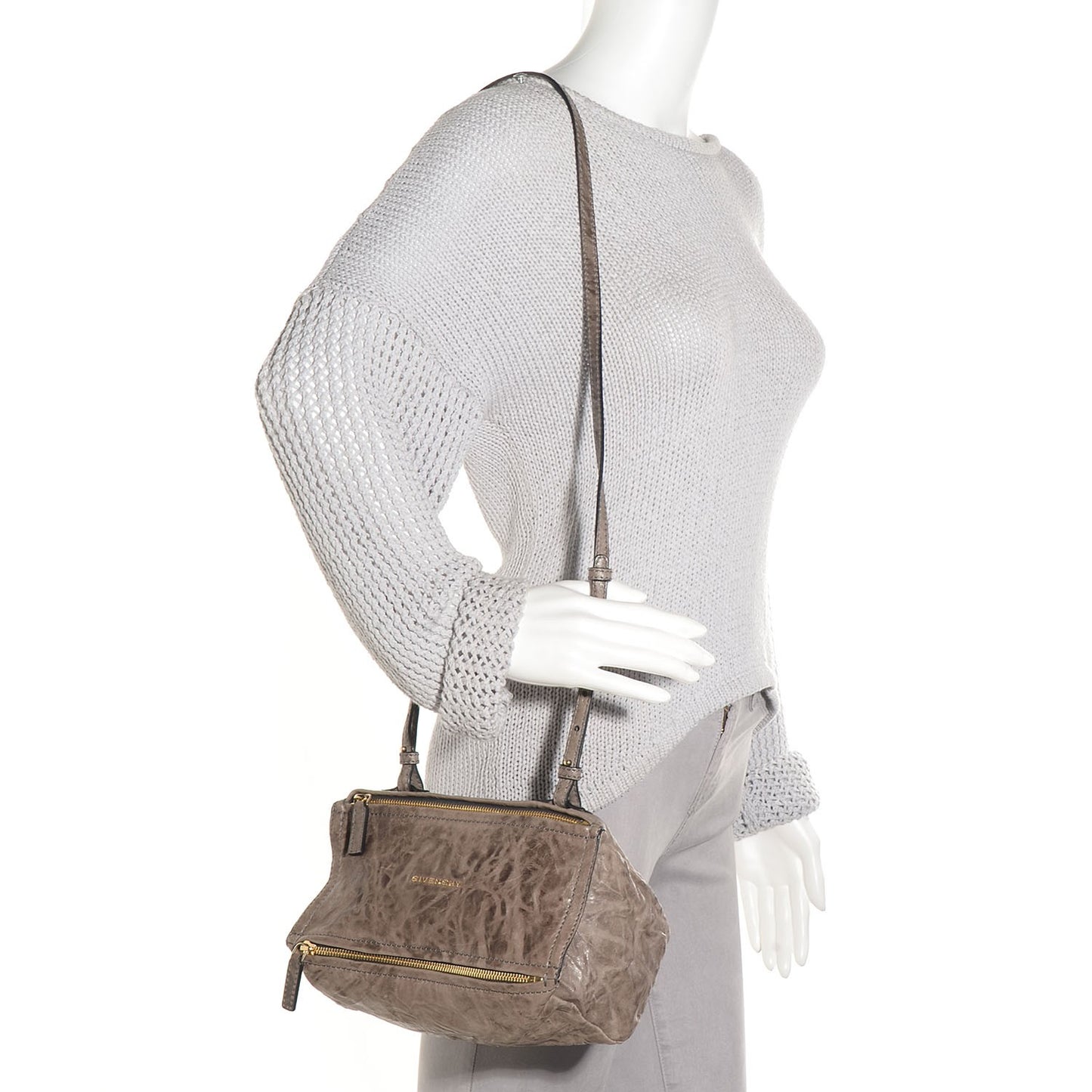 Tumbled Sheepskin Mini Pandora Charcoal