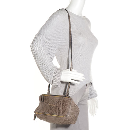 Givenchy Tumbled Sheepskin Mini Pandora Charcoal 4 of 11