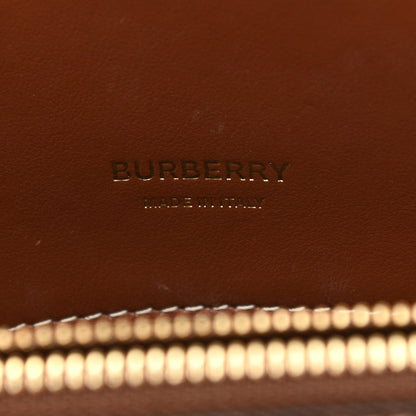 Burberry Calfskin Vintage Check Mini Two Handle Title Bag Black 5 of 10