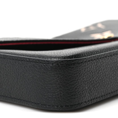 Louis Vuitton Empreinte Monogram Giant Felicie Pochette Black Beige 10 of 12