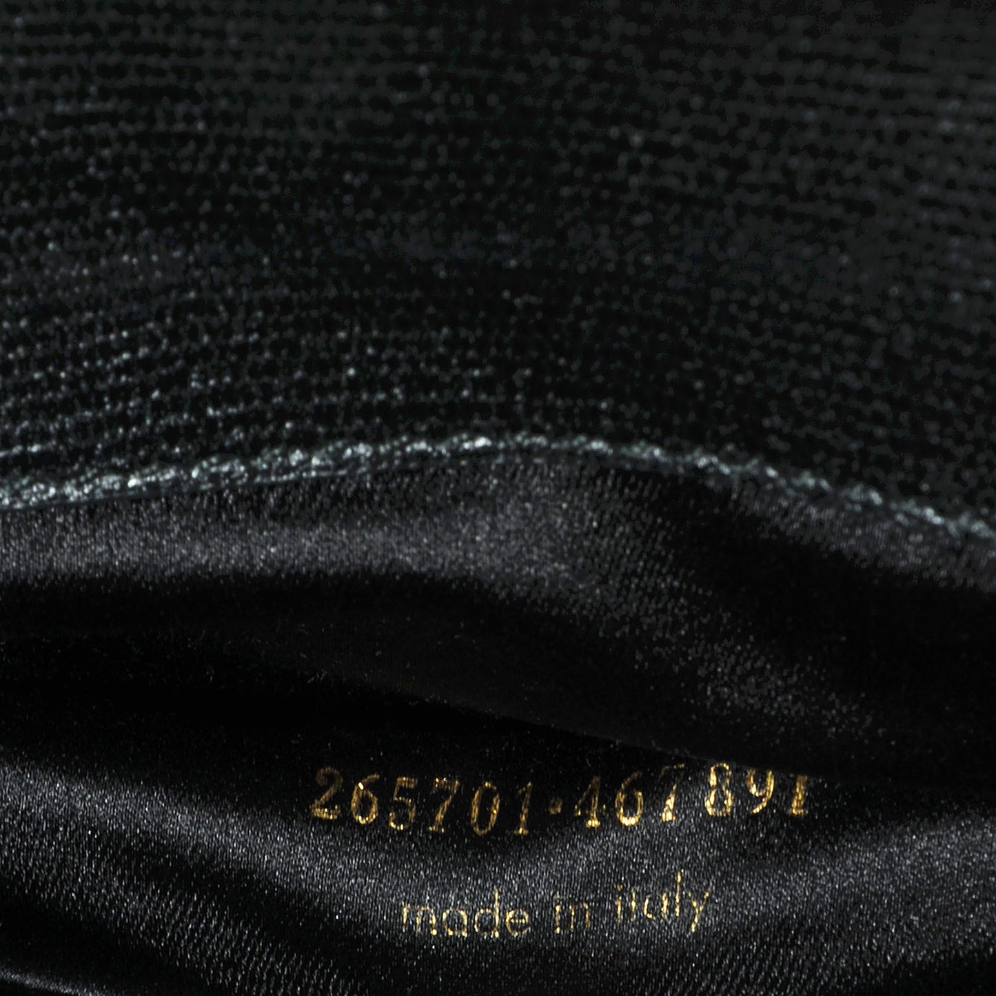 Textured Leather ChYc Clutch Black