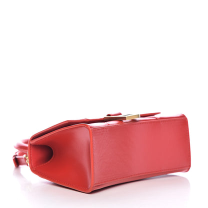 Balenciaga Shiny Box Calfskin Hourglass Top Handle Bag XS Bright Red 4 of 9