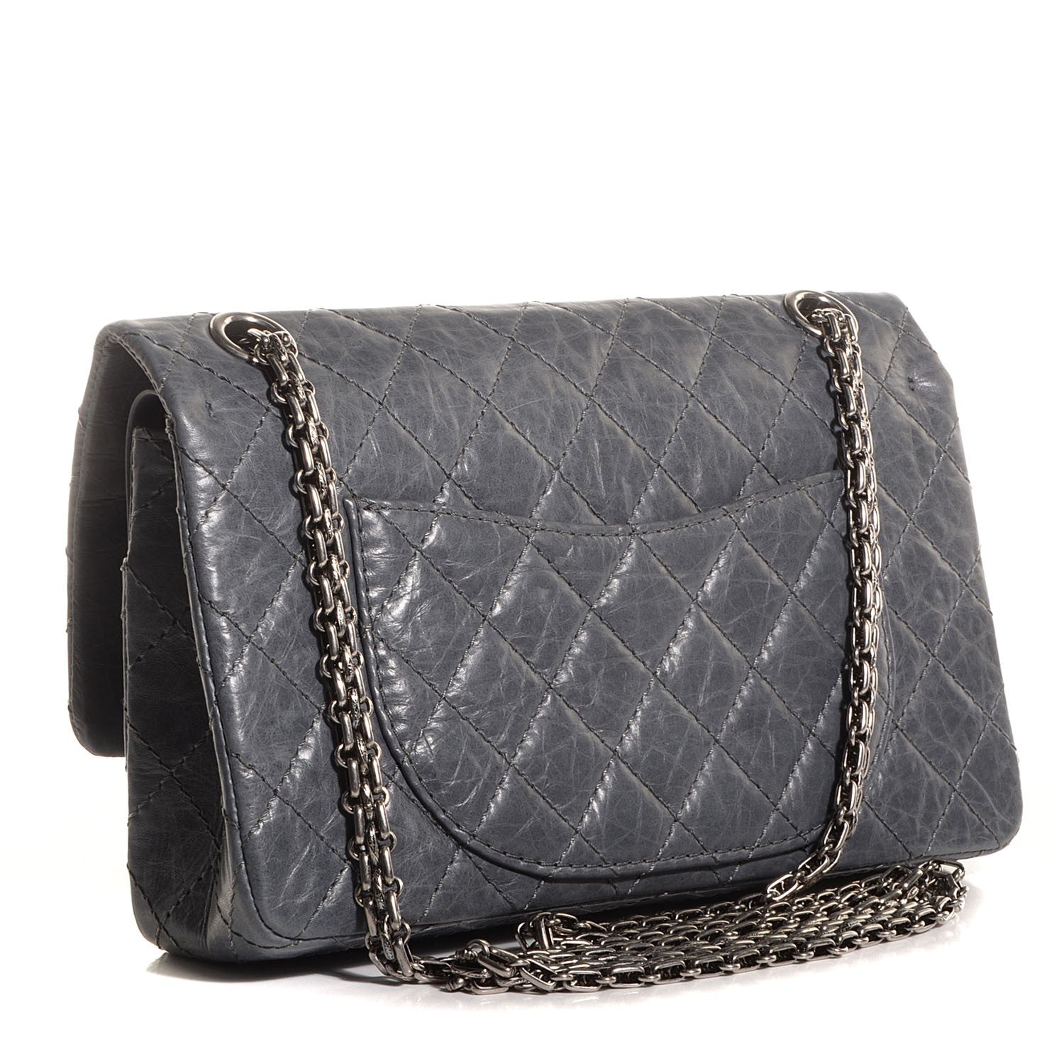 Chanel Aged Calfskin Quilted 2.55 Reissue 225 Grey 3 of 9