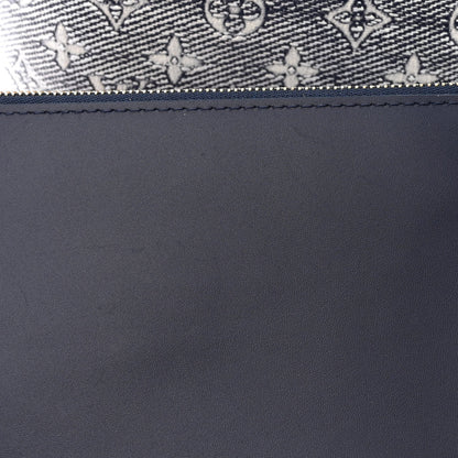 Louis Vuitton Monoglam Neverfull MM Blue 11 of 13