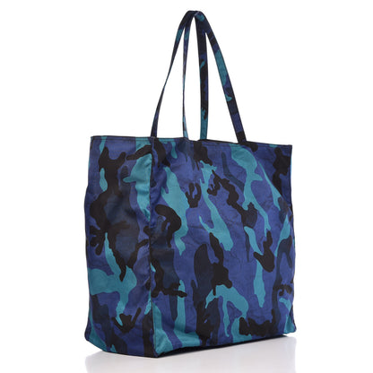 Prada Tessuto Stampato Camouflage Shopping Tote Royal 3 of 9