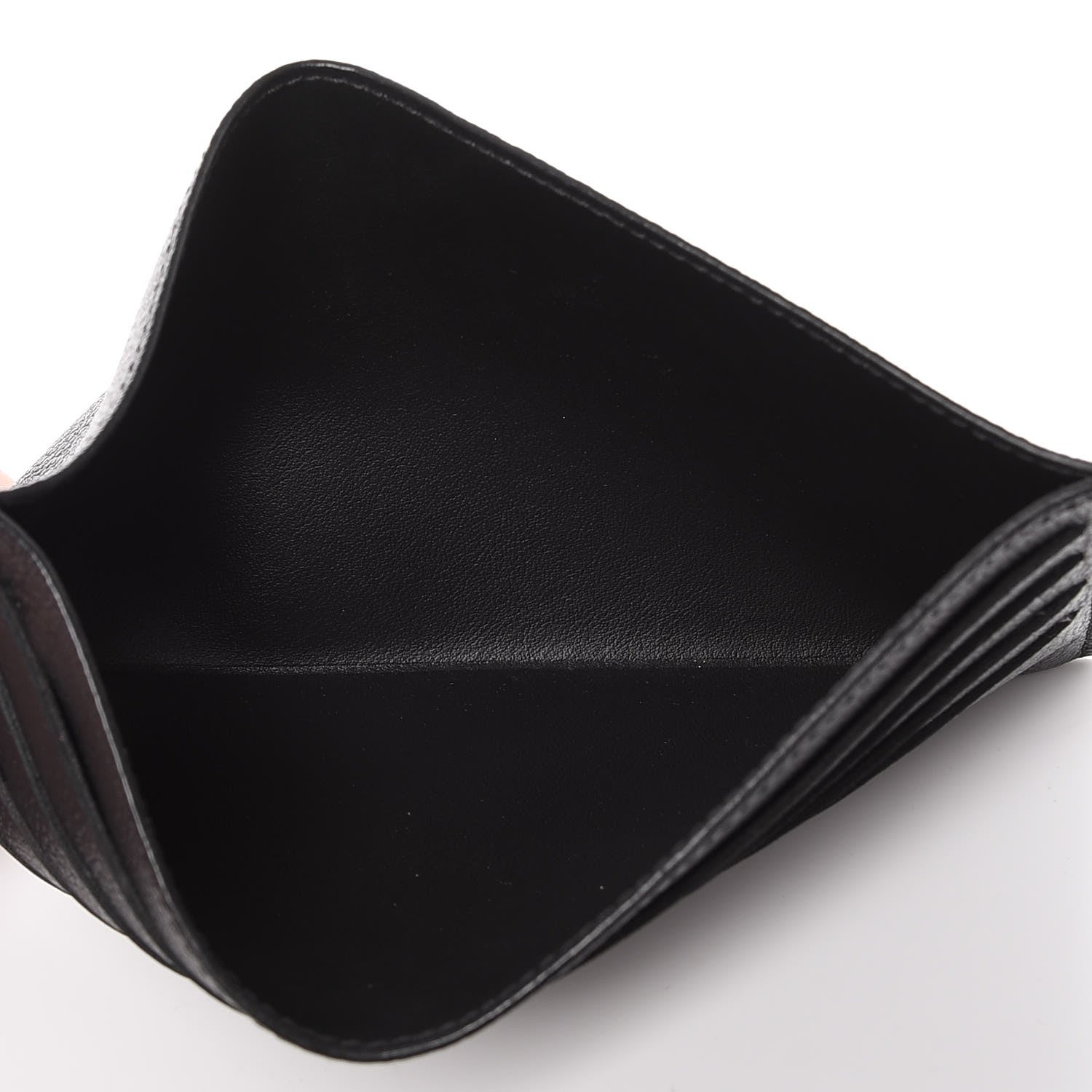 Louis Vuitton Calfskin Felicie Chain Wallet Card Holder Insert Black 8 of 9