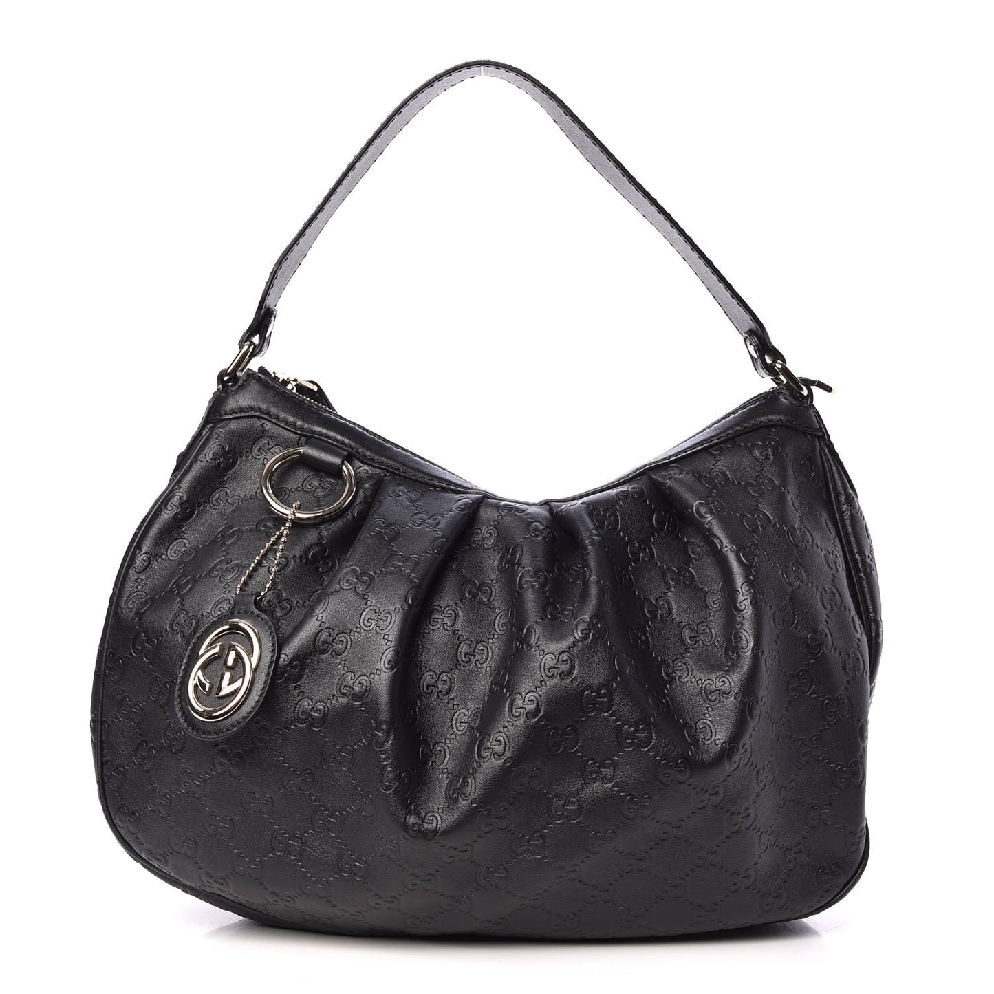 Guccissima Medium Sukey Hobo Black
