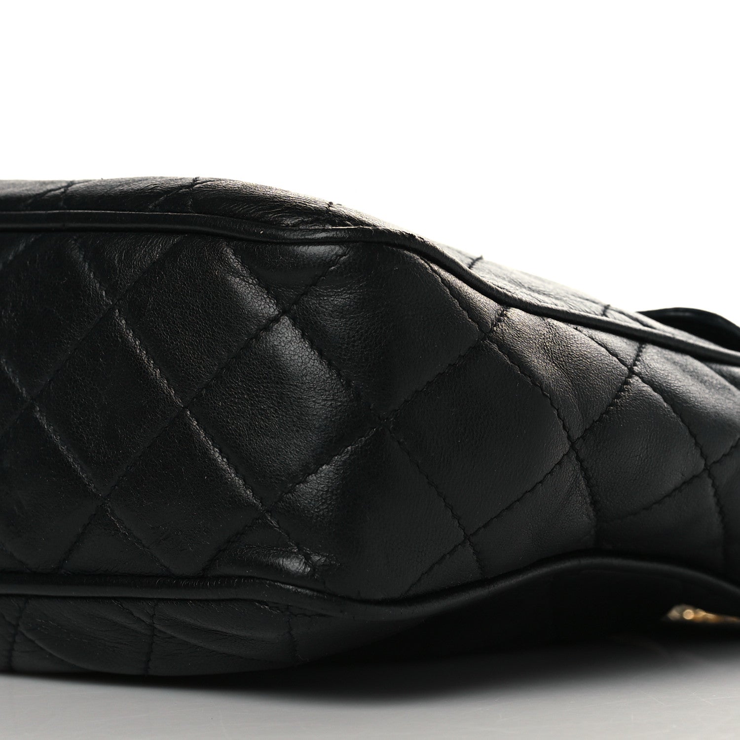 Chanel Lambskin Quilted CC Tassel Camera Case Black 9 of 10