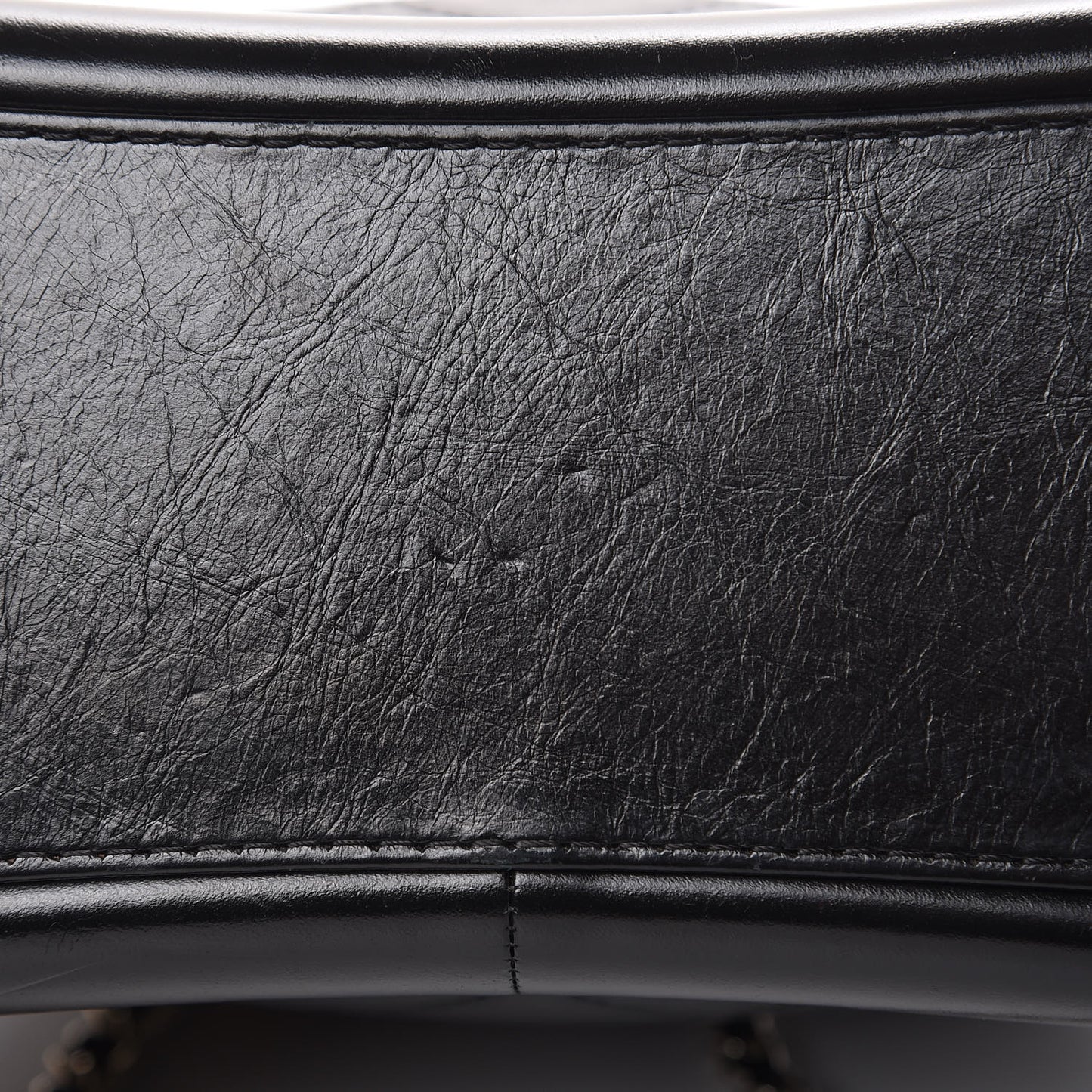 Aged Calfskin Quilted Small Gabrielle Backpack Black
