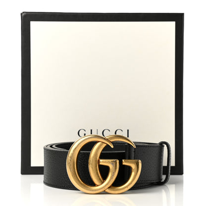 Gucci Textured Calfskin Double G 40mm Belt 90 36 Black 4 of 4