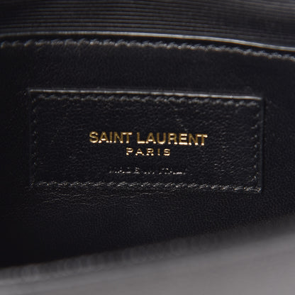 Saint Laurent Grain De Poudre Small Monogram Kate Satchel Black 5 of 7