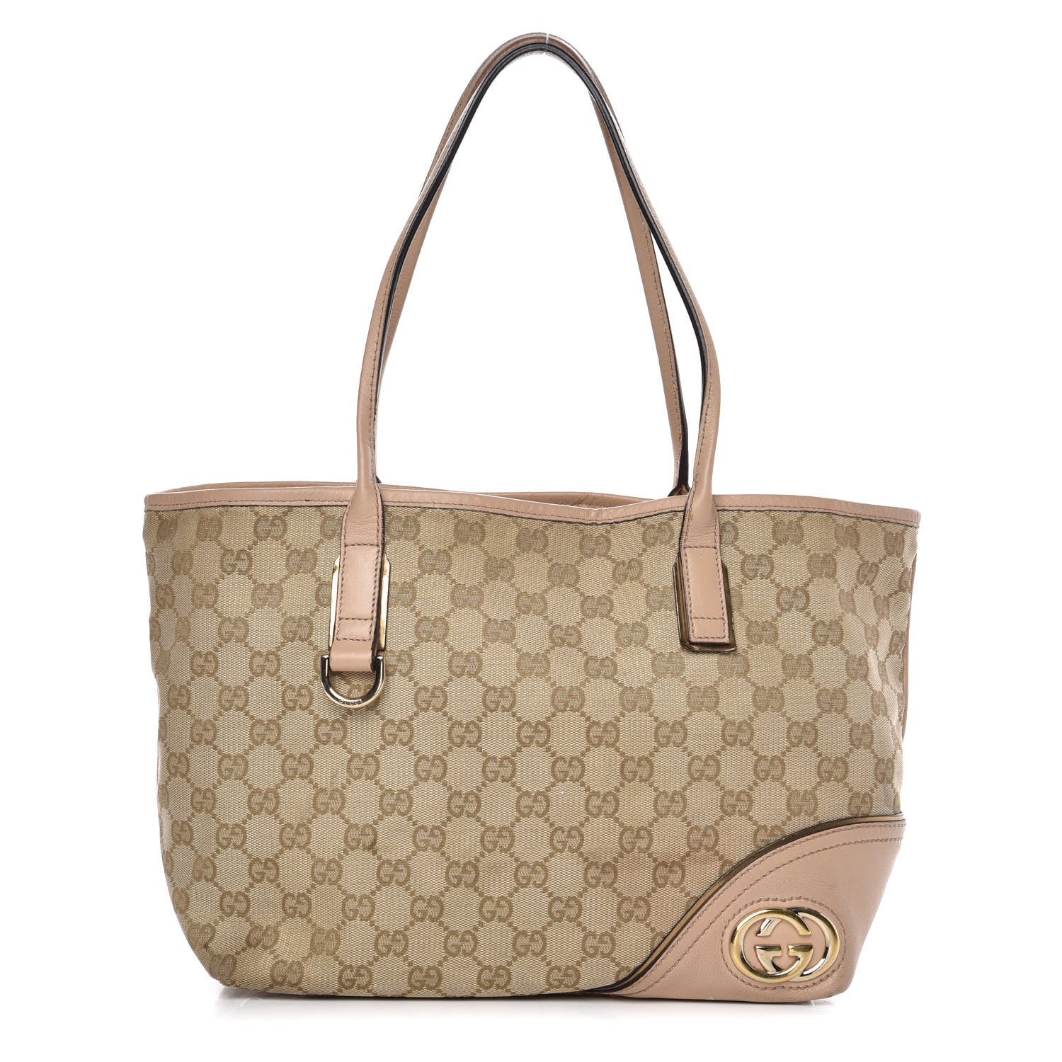 Gucci Monogram Medium New Britt Tote Beige 1 of 27