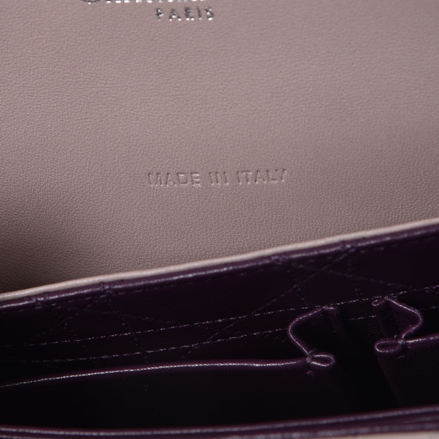 Christian Dior Lambskin Cannage Medium Miss Dior Flap Grey 7 of 9