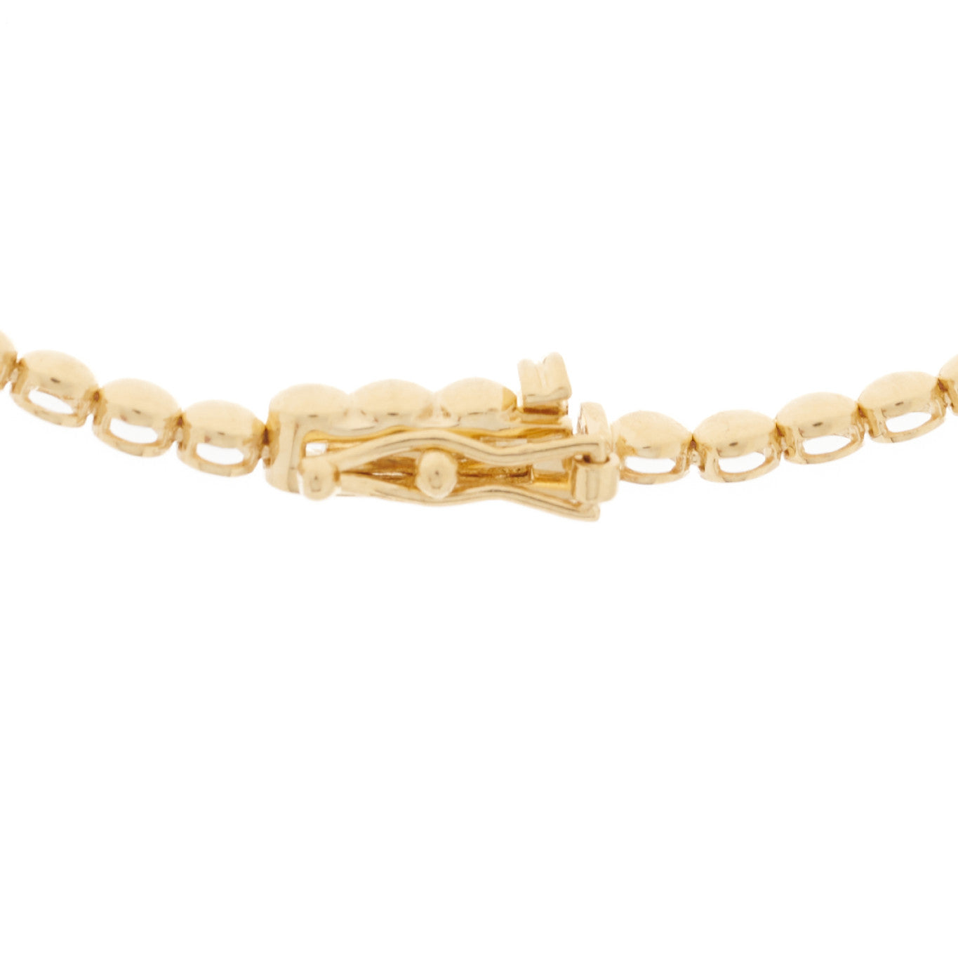 Jennifer Meyer 18K Yellow Gold Pink Sapphire Graduated Tennis Necklace 4 of 5