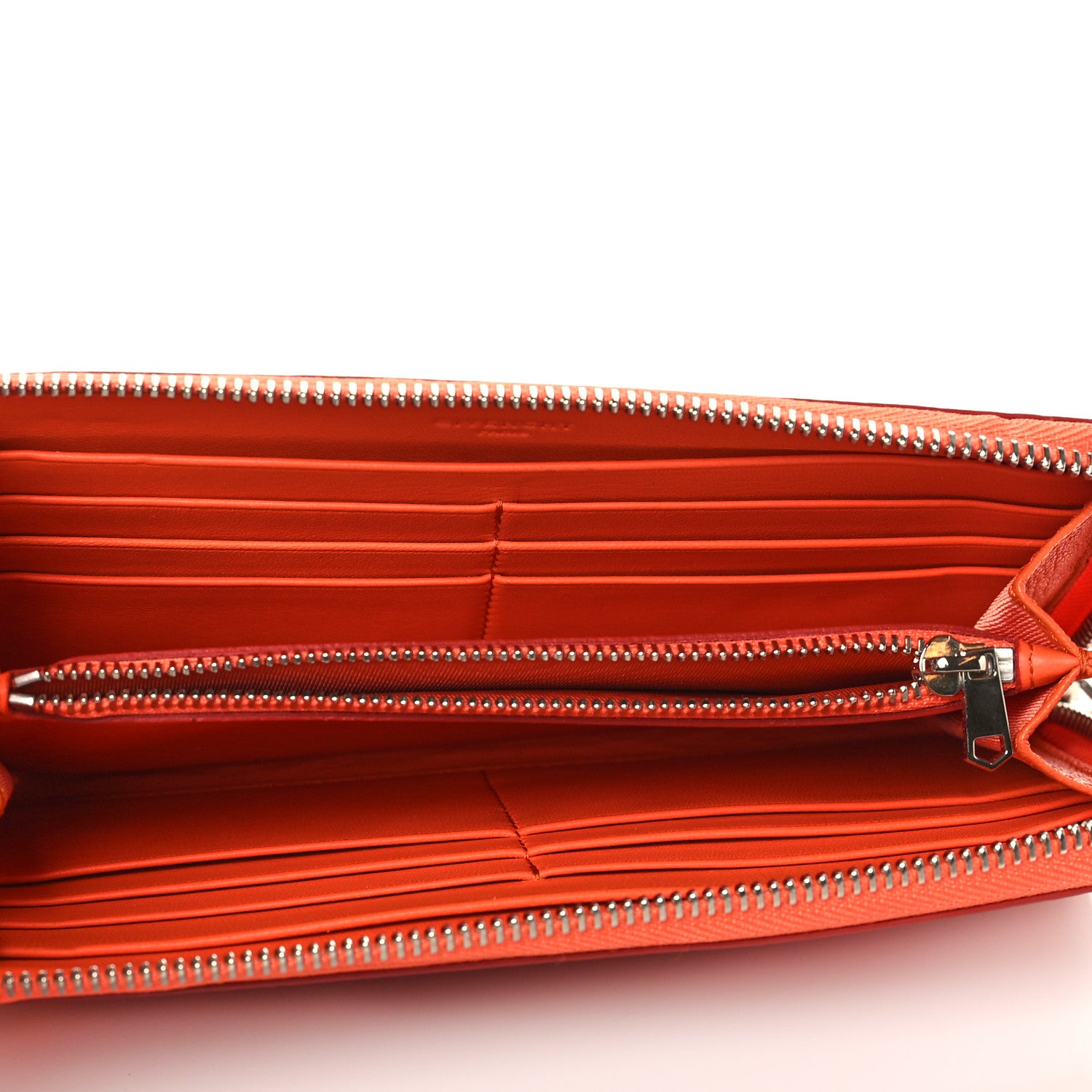 Givenchy Sugar Goatskin Pandora Zip Around Wallet Orange 5 of 8