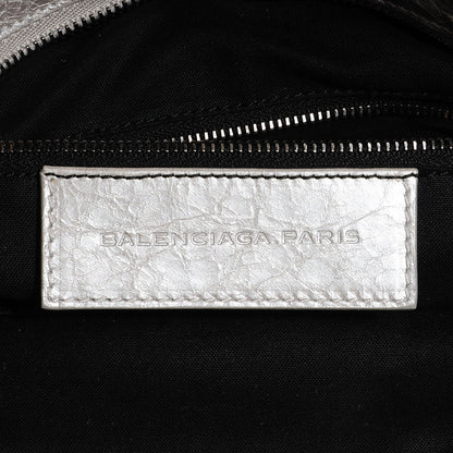 Balenciaga Metallic Agneau Classic Hardware Town Argent 10 of 13