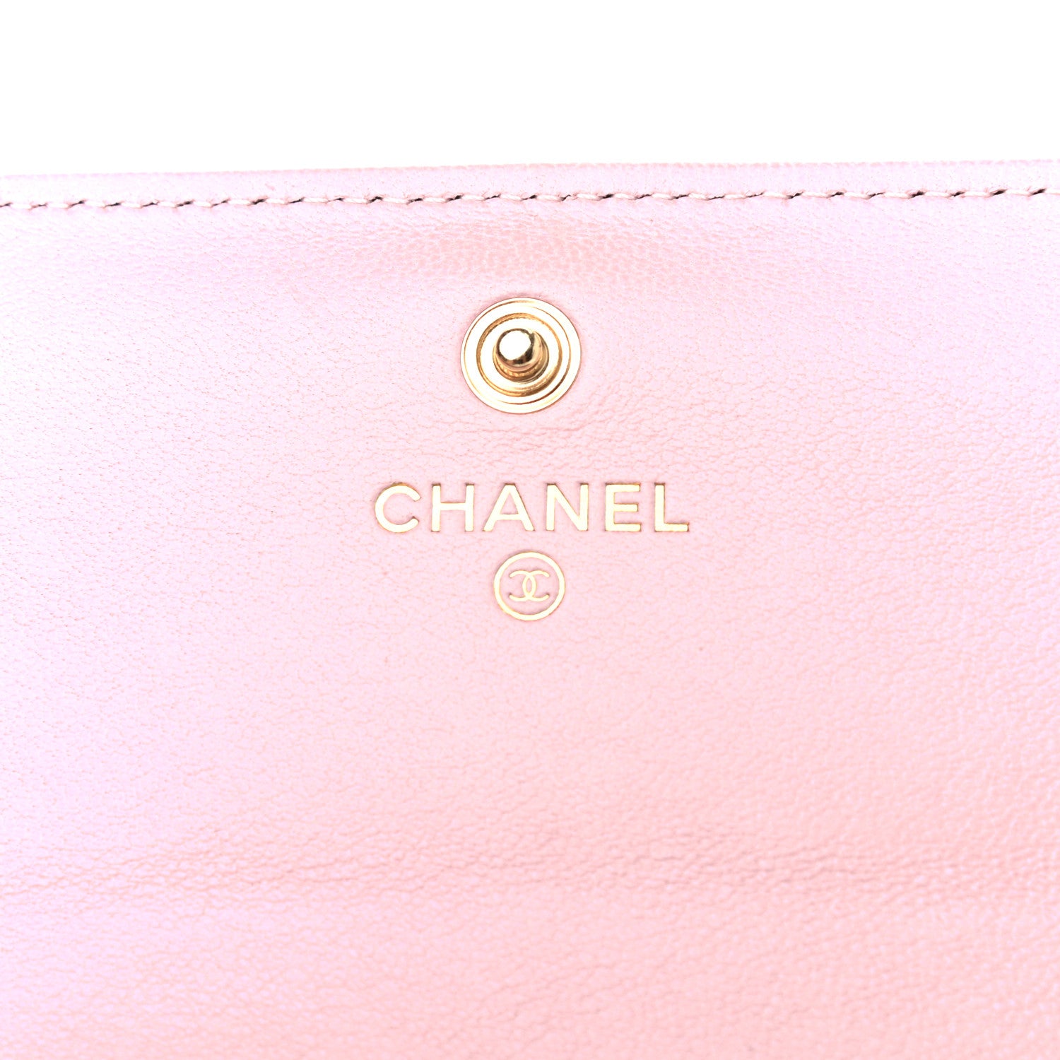 Chanel Shiny Goatskin Quilted Chanel 19 Flap Wallet Pink 6 of 8