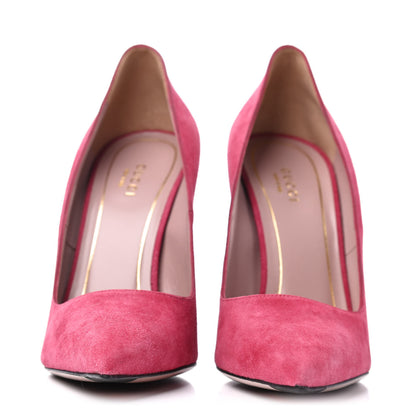 Gucci Kid Scamosciato Pumps 40 Pink 2 of 14