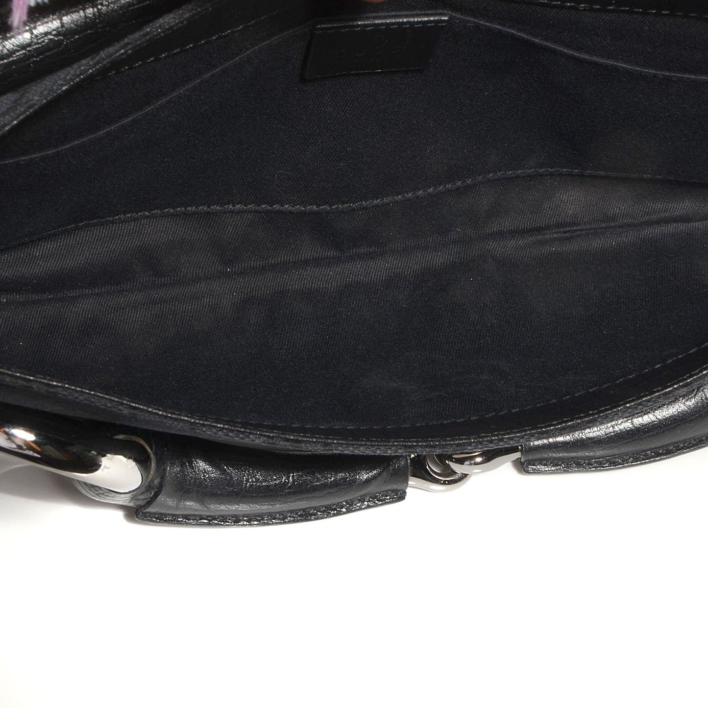 Monogram Horsebit Clutch Black