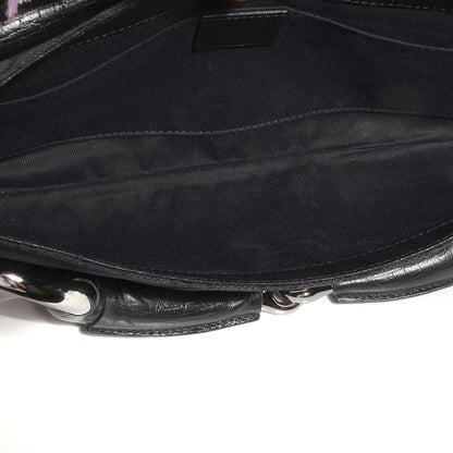 Gucci Monogram Horsebit Clutch Black 5 of 7