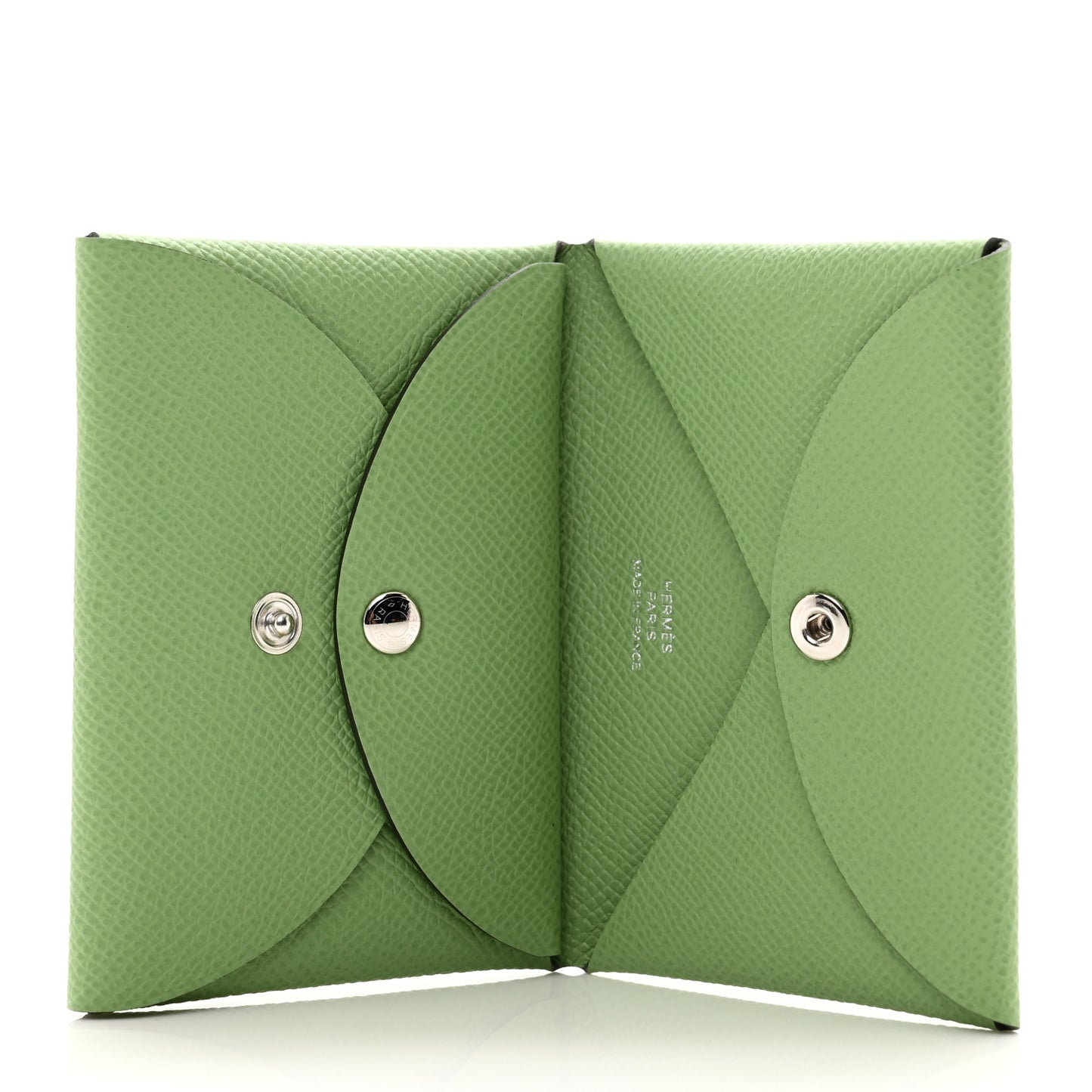 Epsom Calvi Duo Card Case Vert Criquet