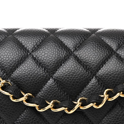 Chanel Caviar Quilted Medium Double Flap Black 8 of 10