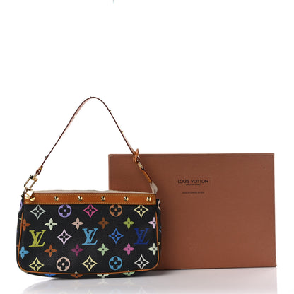 Louis Vuitton Monogram Multicolor Pochette Accessories Black 11 of 11