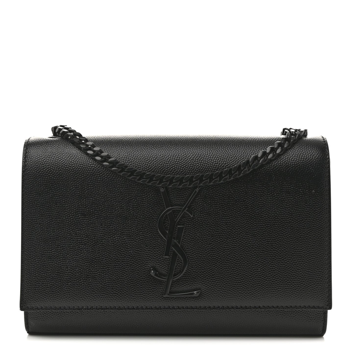 Grain De Poudre Small Monogram Monochrome Kate Satchel Black