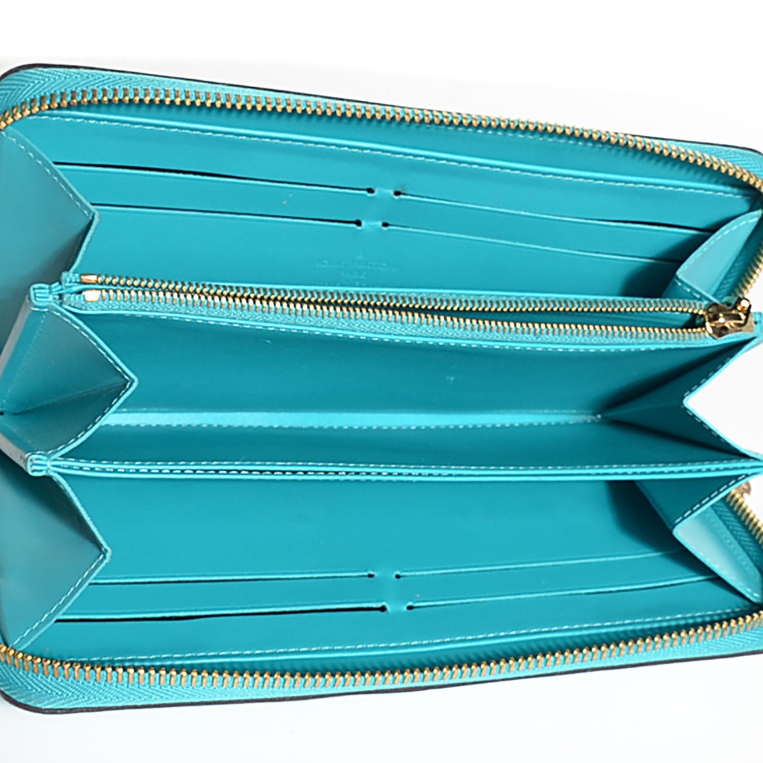 Louis Vuitton Vernis Zippy Wallet Turquoise 6 of 8