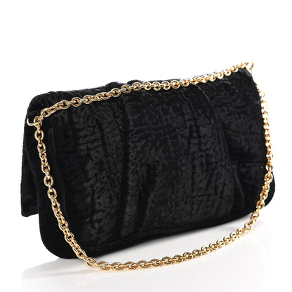 Fendi Velvet Mia Pochette Black 2 of 9