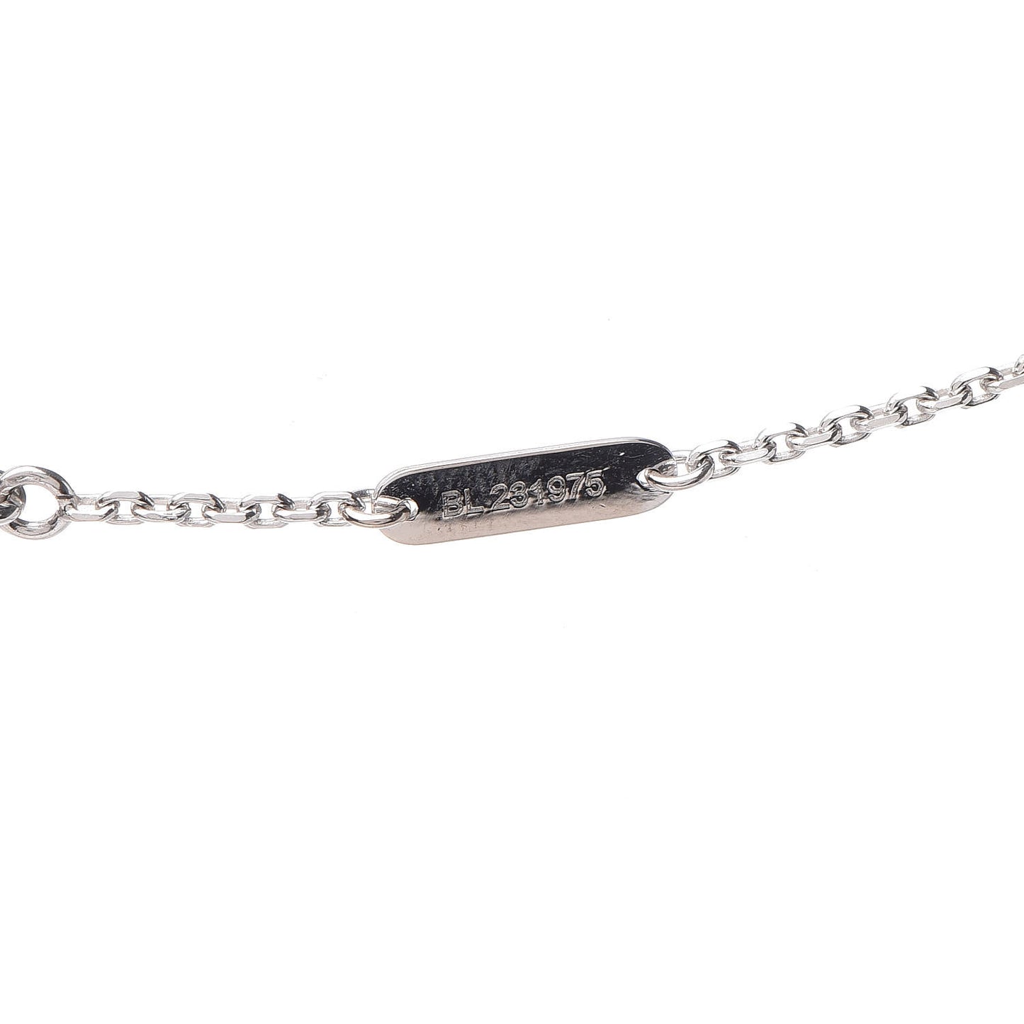 18K White Gold Diamond Small Frivole Pendant Necklace