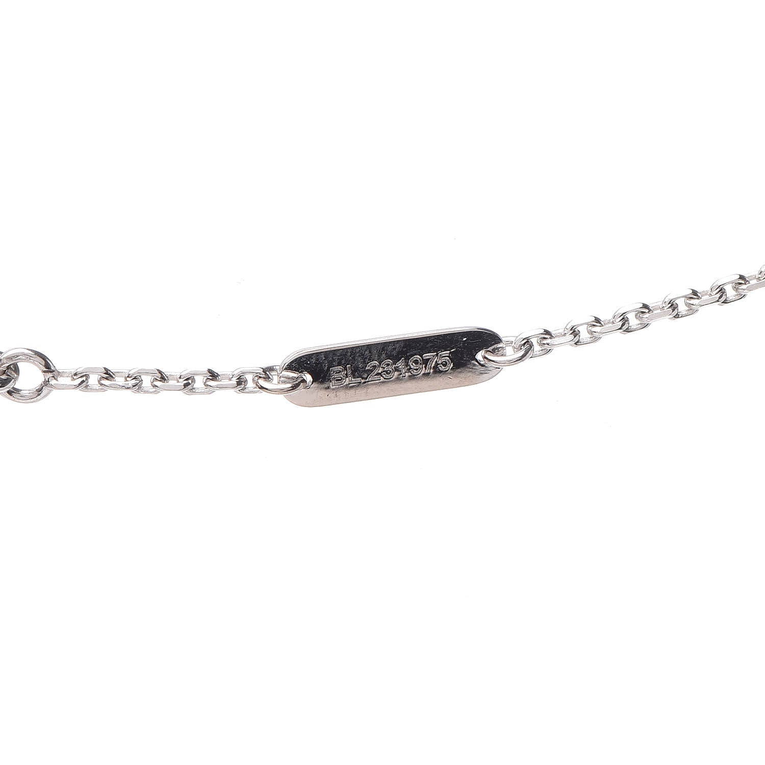 Van Cleef & Arpels 18K White Gold Diamond Small Frivole Pendant Necklace 6 of 7