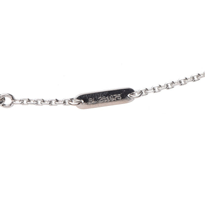 Van Cleef & Arpels 18K White Gold Diamond Small Frivole Pendant Necklace 6 of 7