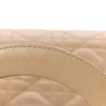 Christian Dior Lambskin Cannage Medium Lady Dior Beige 6 of 11