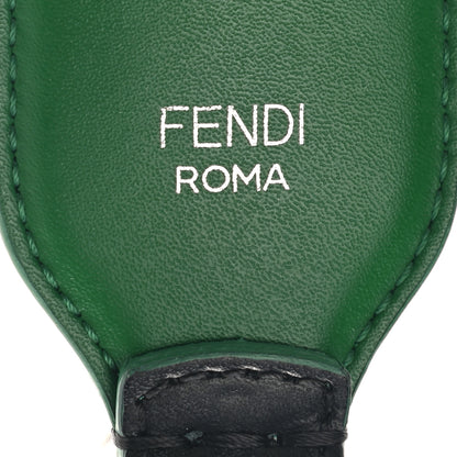 Fendi Vitello T Studded Strap You Black Green 3 of 4