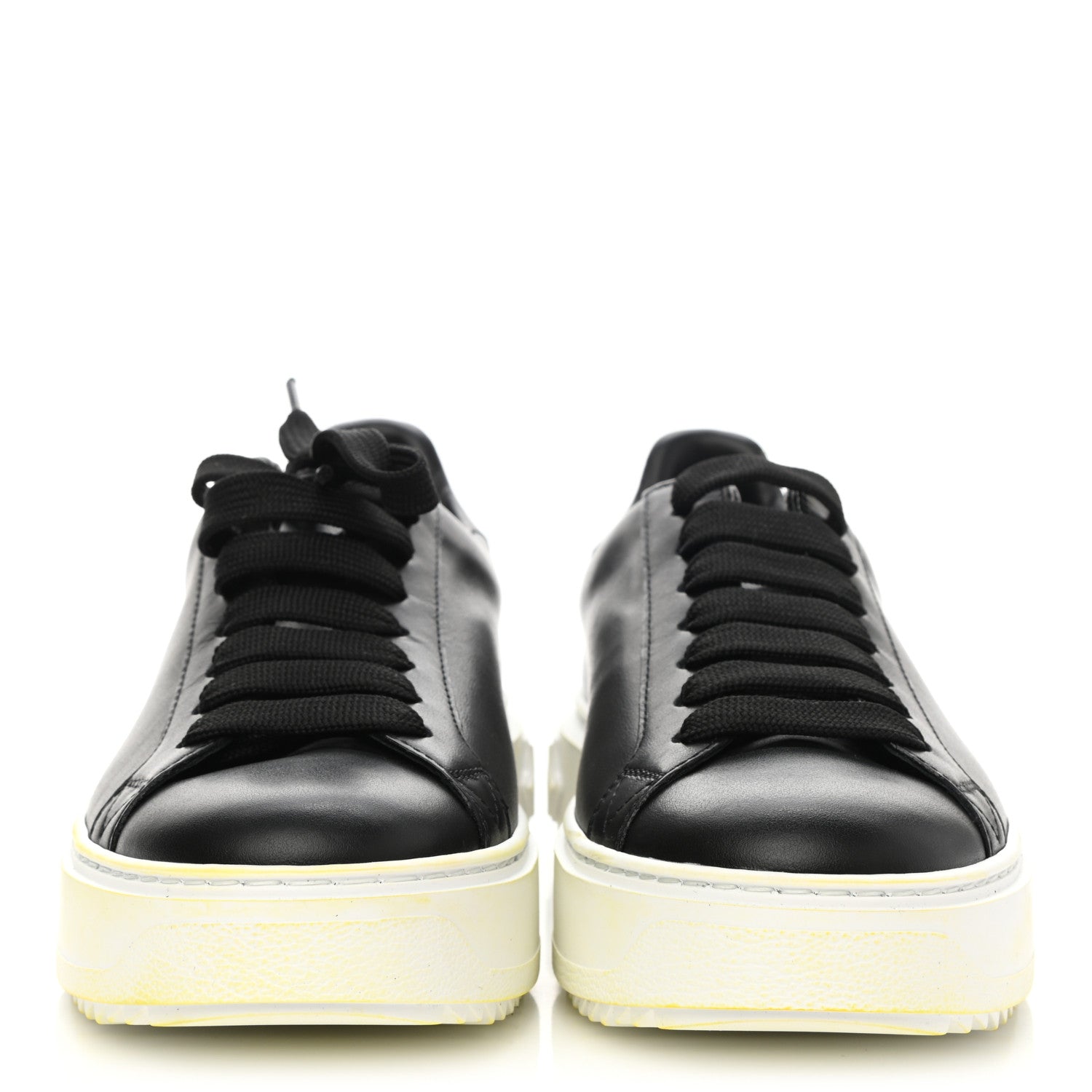 Louis Vuitton Calfskin Time Out Sneakers 37.5 Black 2 of 10