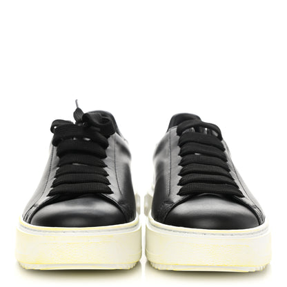 Louis Vuitton Calfskin Time Out Sneakers 37.5 Black 2 of 10