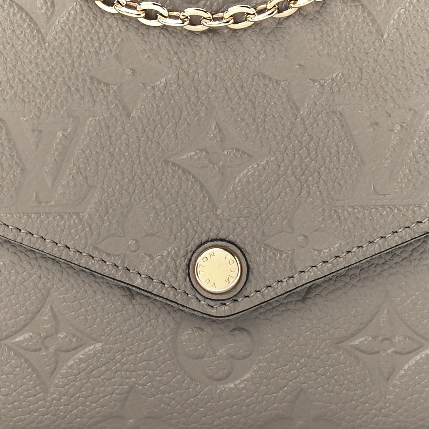 Louis Vuitton Empreinte Pochette Felicie Chain Wallet Tourterelle 11 of 14